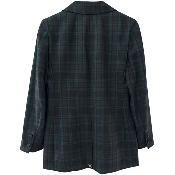 J. Crew Willa Blazer in Black Watch Tartan Bi-Stretch Wool Size 2 - Picture 4 of 10